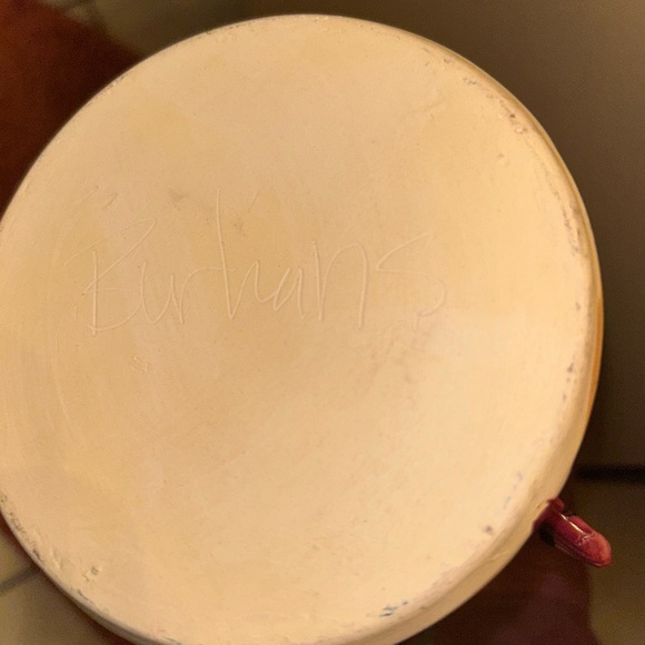 IRA BURHANS Studio Art Pottery Fish Vase Sculpture 13” Signed Hand Sculpted - Picture 6 of 6